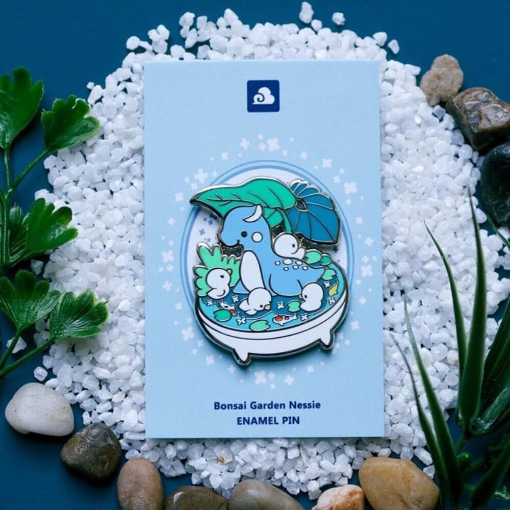 Lochness Monster Enamel Pin - Fantasy &‎ Mythical Bonsai Garden Brooch & Jewelry